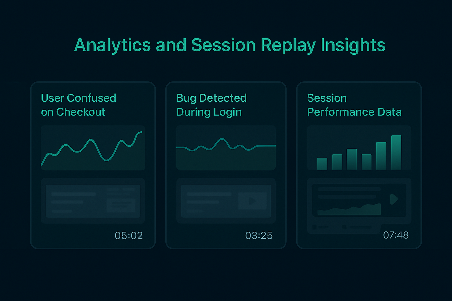 Session replay visualization
