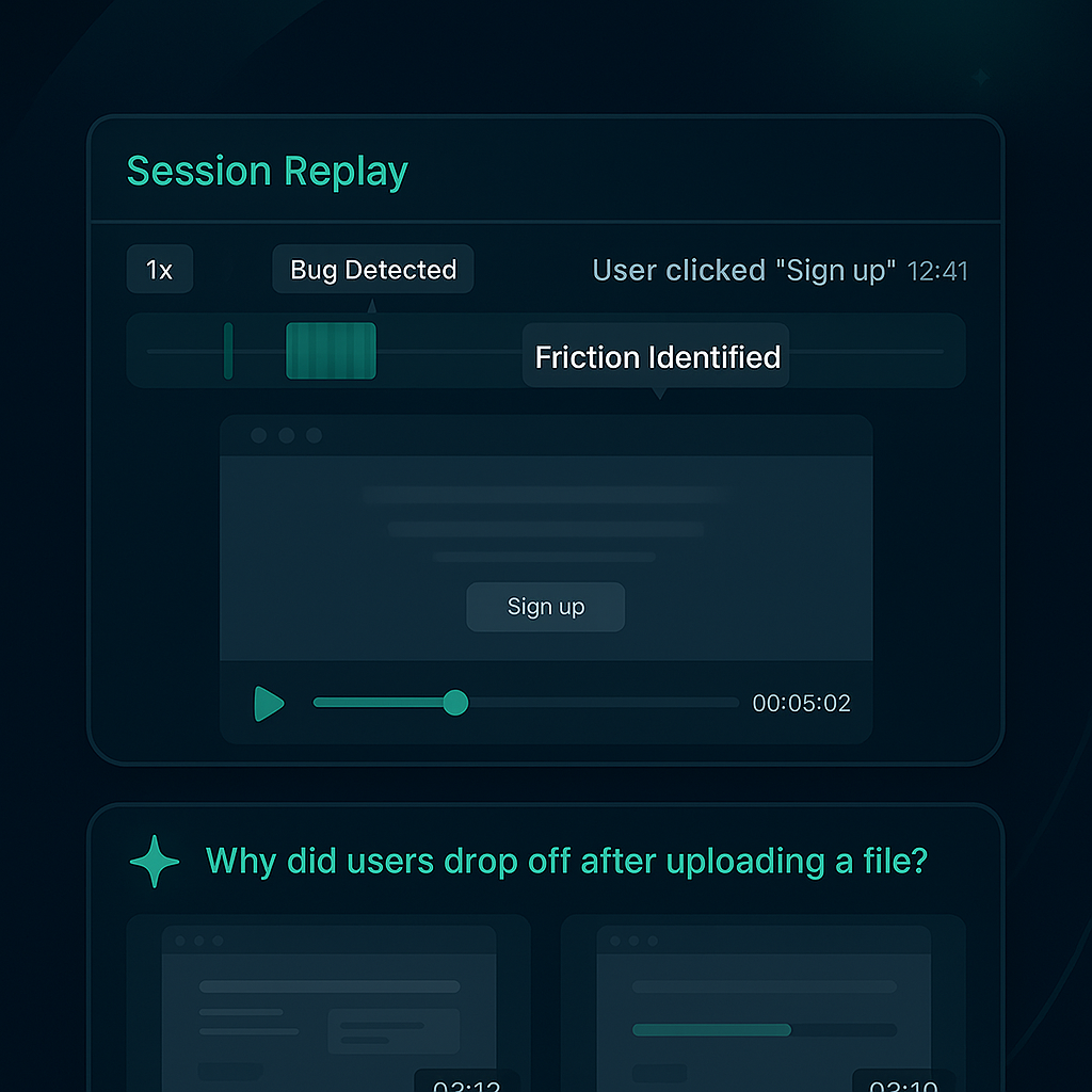 Lucent AI Session Replay Analytics